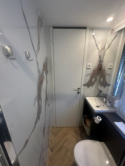 Zlatno Bijeli Mramor Zidni Panel 260x122 cm